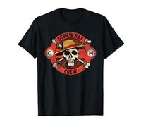 One Piece Straw Hat Crew Skull Maglietta