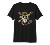 One Piece Straw Hat Jolly Roger Maglietta Premium