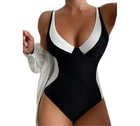 One Piece Swimsuit Scollo a V Profondo Controllo della Pancia Monokini Schiena Scoperta Beachwear Surf, Perizoma Monokini Un Pezzo Brasiliana Spiaggia Beachwear Protezione UV UPF 50+