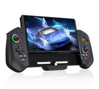 One-Piece Switch Pro Controllers Replacement for Nintendo Switch/OLED, Switch Controller for Handheld Grip with Hall Effect Joystick,One-Piece Switch Joycon with Turbo/Programmable/6-Axis/Vibration