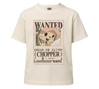 One Piece T Shirt Bambino e Ragazzo Chopper Wanted Poster - Maglietta Ufficiale Anime in Cotone - Ricompensa di 1.000 Milioni Berry - Maglia Idea Regalo Bambini 7-8 Anni
