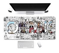 One Piece Tappetino Mouse Gaming 900x 400mm XXL per Mouse e PC, 3mm Mouse Pad Antiscivolo Fondo in Gomma con Bordi Cuciti, F