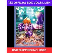 One Piece TCG 12x Official Sleeves Store Edition Vol.6 Lilith Box Bundle SHIP48H