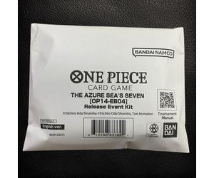 One Piece TCG The Azure Sea's Seven Op14-eb04 Release Event Kit SEALED