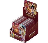 One Piece TCG Tin Pack Set Vol. 1-2 Confezioni (Arte casuale)