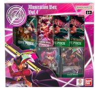 One Piece Trading Card Game TCG Illustration Box Vol. 4 - Contiene 2 carte promozionali e 4 buste booster