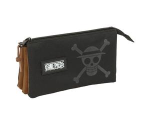 One Piece triple pencil case Safta