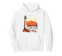 One Piece Twin Cape Reverse Mountain Poster Felpa con Cappuccio