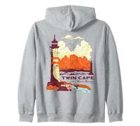 One Piece Twin Cape Reverse Mountain Poster Felpa con Cappuccio
