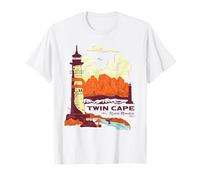 One Piece Twin Cape Reverse Mountain Poster Maglietta