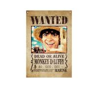One Piece Wall Banner Luffy Wanted 120 X 85 Cm FaNaTtik