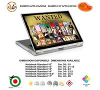 One piece wanted cartoon adesivo notebook tablet sticker comics print pvc 1 pz.