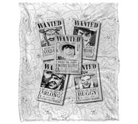 One Piece Wanted Posters Coperta super morbida al tatto setoso 152 X 127 Cm
