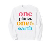 One Planet One Earth (Grafica della Terra) Felpa