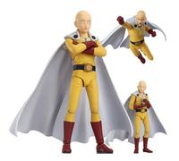 One Punch Man Figura Ornamenti 15CM Saitama PVC Action Figure Modello Pieghevole Home Office Desktop Decorazione (Viso sostituibile)