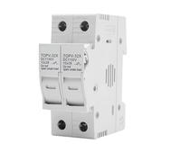 One set DC Fuse Holder 10 * 38mm High Voltage Solar PV 1100V TOPV-30 Base Photovoltaic System Protection Protector gpV(10A,2P With LED)