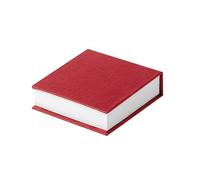 ONE SHOP Blocco Cubo Memo in Carta, Notes per Appunti da Scrivania, Cubo Post-it Personalizzabile con Stampa UV o Serigrafica_10 PZ (ROSSO)