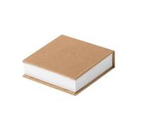ONE SHOP Blocco Cubo Memo in Carta, Notes per Appunti da Scrivania, Cubo Post-it Personalizzabile con Stampa UV o Serigrafica_10 PZ (ECRU)