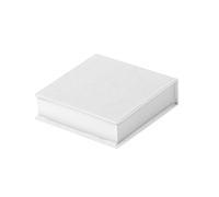 ONE SHOP Blocco Cubo Memo in Carta, Notes per Appunti da Scrivania, Cubo Post-it Personalizzabile con Stampa UV o Serigrafica_10 PZ (BIANCO)