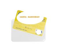 ONE SHOP Bustina Portacards Bancomat in PVC 9,5x6,5 cm 1 Tasca Personalizzabile Stampa UV/Serigrafica Porta Tessere/Badge Professionale (102, BIANCO)