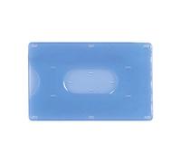 ONE SHOP di Bracalente Piero Porta tessere in plastica rigida per carte di credito e tessere magnetiche patente green pass (PN284 FIRM) (50 PZ) (BLU)