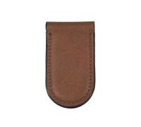 ONE SHOP di Bracalente Piero uomo fermaslodi portafoglio ecopelle soldi clip banconote donna calamita banconote magnetico fermasoldi portamonete accessori portafogli Ovale (Marrone)