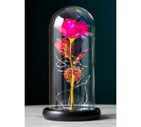 ONE SHOP Rosa la bella e la bestia Rosa led stabilizzata regalo Donna Mamma San Valentino cupola in vetro decorazioni Matrimonio Cresima Anniversario