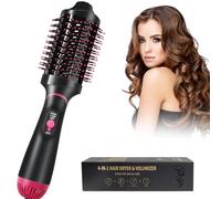 One-Step Asciugacapelli volumizzante, Tecnologia Ionica e Ceramica, Spazzola Ad Aria Calda, 4 in 1 Phon Ioni Spazzola Elettrica per Capelli Corti e Lunghi, Asciugare Lisciare e Volume Capelli,1000W