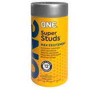ONE Super Studs - preservativi stimolanti puntinati - 12 pezzi