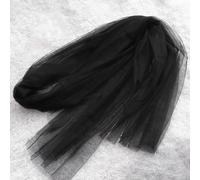 One Tier Drop Veil Black Veil Photography Velo Accessori per Decorazione per