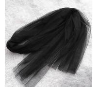 One Tier Drop Veil Black Veil Photography Velo Accessori per Decorazione per