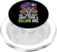One Touch Base Away From A Villain Arc Funny Office Humor PopSockets PopGrip per MagSafe