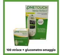 One touch verio 100 Strisce reattive misurazione glicemia + glucometro omaggio