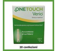 One touch verio strisce reattive per misurazione glicemia 20 confezioni