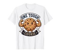 One Tough Cookie Strong Mascotte Flexing Bicipiti Badge Maglietta