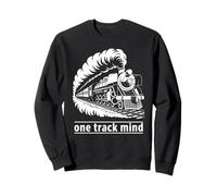 One Track Mind Train Locomotiva Ferrovia Focus Donne Uomini Felpa