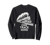 One Track Mind Train Locomotiva Ferrovia Focus Donne Uomini Felpa