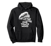 One Track Mind Train Locomotiva Ferrovia Focus Donne Uomini Felpa con Cappuccio