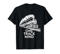 One Track Mind Train Locomotiva Ferrovia Focus Donne Uomini Maglietta