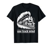 One Track Mind Train Locomotiva Ferrovia Focus Donne Uomini Maglietta
