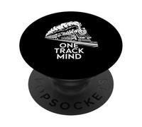 One Track Mind Train Locomotiva Ferrovia Focus Donne Uomini PopSockets PopGrip Adesivo