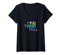 One Tree Hill Color Blend Logo Maglietta con Collo a V