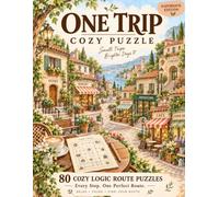 ONE TRIP - 80 Cozy Logic Route Puzzles for Adults: Fun Brain Games & Grid Challenges for Puzzle Lovers
