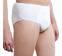 One-Wear Slip Uomo Monouso in Cotone, Bianco M 5 Pezzi, Intimo Maschile