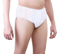 One-Wear Slip Uomo Monouso in Polipropilene Non Tessuto, Bianco XL 5 Pezzi