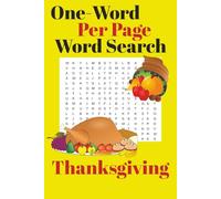 One-Word Per Page Word Search Thanksgiving