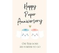 One Year Anniversary Notebook - 1st Paper Wedding Anniversary Gift: For Boyfriend, Girlfriend, Husband, Wife or Partner Relationship Present | Traditional Paper Theme to Celebrate Your Marriage
