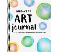 One-Year Art Journal: Daily Prompts to Spark Your Creativity by Rockridge Press (Spiral-bound)