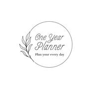 One Year Planner: 8,25x8,25 Inches Undated Yearly Calendar with To-Do and Shopping Lists, 251 Pages, 12-Month Planning, Perfect for Daily Organization, Feminine Design
