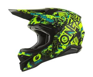 O'Neal 0627-484 Caschi 3SrsAssault V.22, Nero/Giallo Fluo, L (59/60cm)